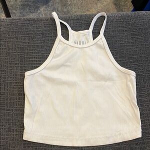 Nobull White Ribbed Women's Top